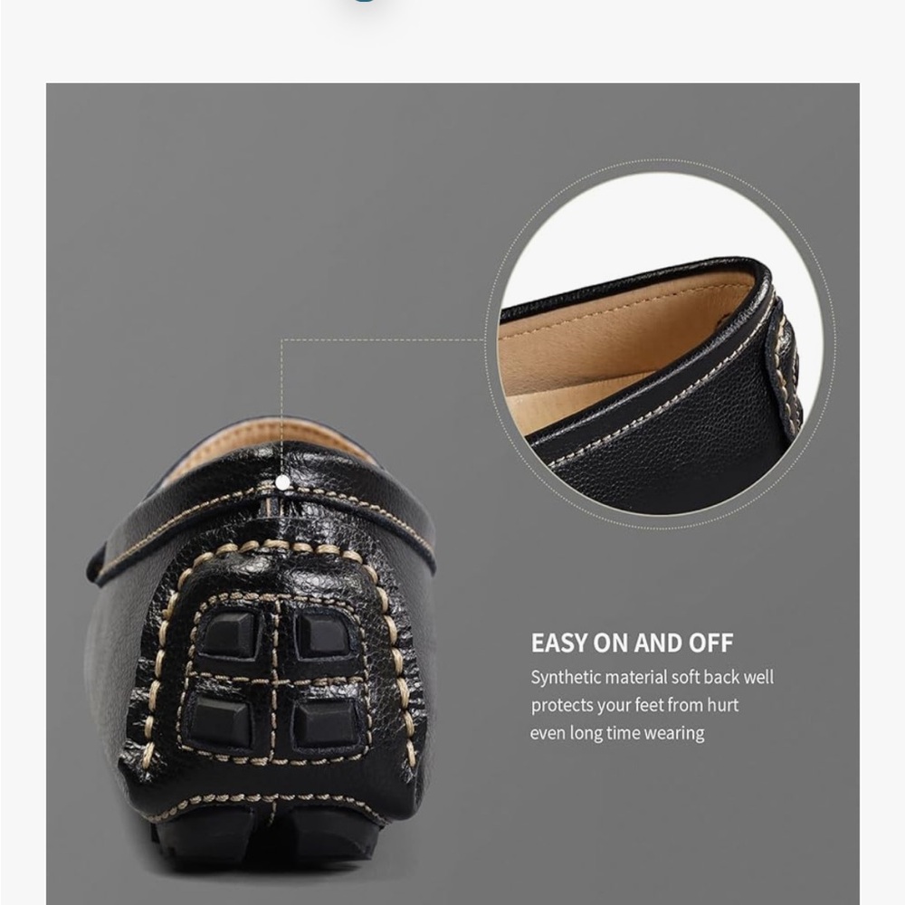 Artisure Black Leather woman’s Loafers - Picture 9 of 12